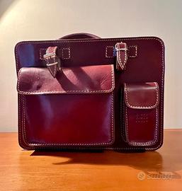 Borsa da lavoro in vera pelle italiana