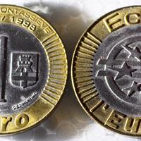 Gettone di presentazione euro 1997 - 1998 2 Pezzi