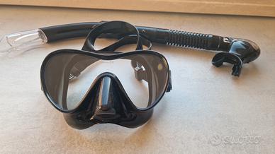 Maschera Cressi Frameless + snorkel Mares 