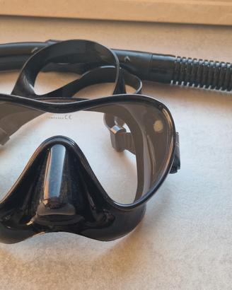 Maschera Cressi Frameless + snorkel Mares 