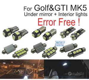 KIT 16 LAMPADE LED INTERNE PER VOLKSWAGEN VW GTI M