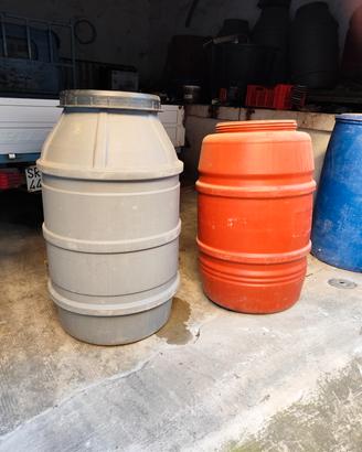 fusti/silos in plastica a bocca larga