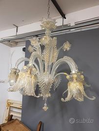 lampadario in vetro di murano 