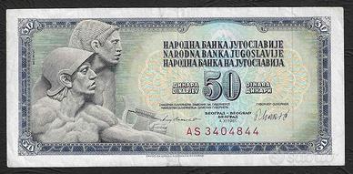 Jugoslavia - banconota circolata da 50 Dinari '81