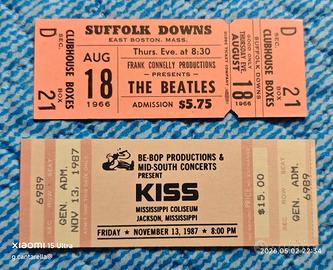 THE BEATLES - THE KISS  BIGLIETTI CONCERTI