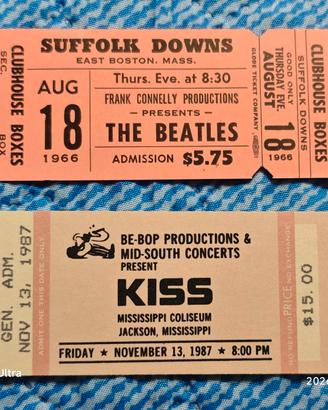 THE BEATLES - THE KISS  BIGLIETTI CONCERTI