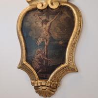 Antico quadro Cristo in croce