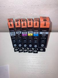 Serie Cartucce Stampanti CANON 525/526 Originali