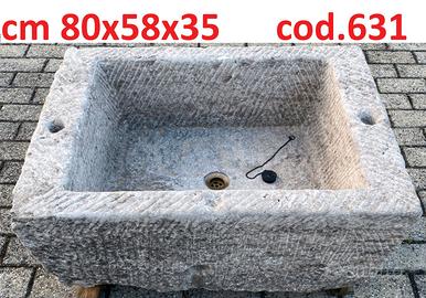 Lavello lavandino fontana vasca rustico in pietra