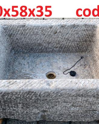 Lavello lavandino fontana vasca rustico in pietra