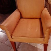Poltrona in pelle