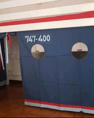Struttura letto soppalcato per bimbi