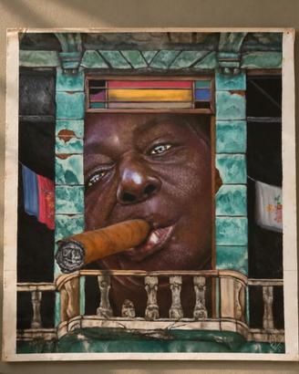 Dipinto originale firmato artista cubano 