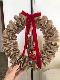 Decorazione natalizia  la porta