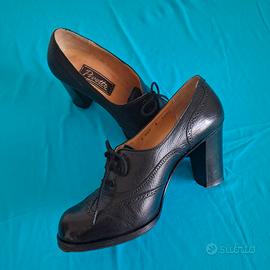 Scarpe stringate in pelle martellata n.37