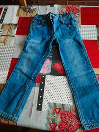 Jeans e gonna jeans bambina