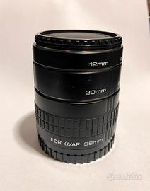 Tubi di prolunga macro per Minolta/Sony