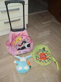 Lotto mini trolley bambina
