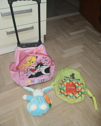 Lotto mini trolley bambina