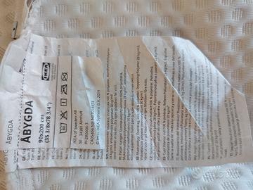 Materasso Ikea Abygda 90 x200 cm