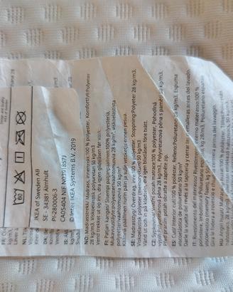 Materasso Ikea Abygda 90 x200 cm