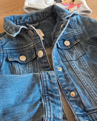 Giacca jeans to be Chicco e cappellino Minnie legg