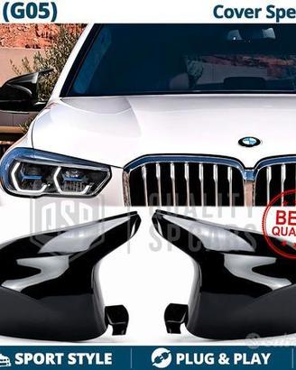 CALOTTE SPECCHIETTI per Bmw X5 G05 Nero Lucido