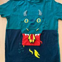 Maglietta bimbo drago mezza manica