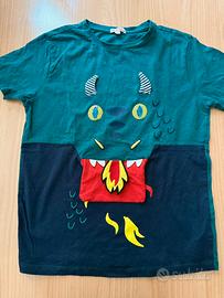 Maglietta bimbo drago mezza manica