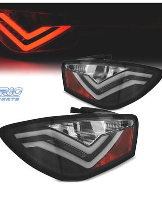 FANALI PER SEAT IBIZA 08-12 LIGHT BAR FONDO NERO 3