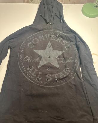 Felpa con cappuccio converse all star