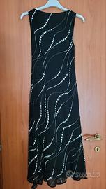 Vestito in viscosa nero. Taglia 40