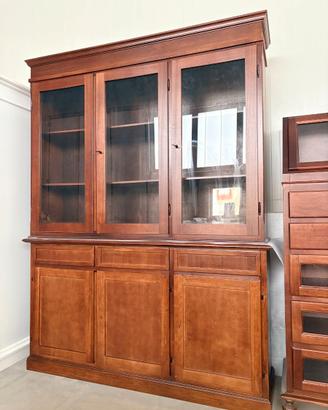 NUOVA VETRINA 3 ANTE 3 CASSETTI DI VERO LEGNO