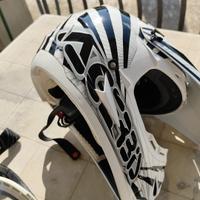 casco acerbis con occhiali 