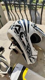 casco acerbis con occhiali 