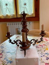 Lampadario a tre luci