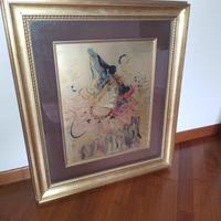 Arlecchino dipento a mano su lamina Aldo Dorella