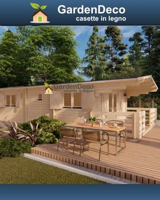 Casa in legno modello Typ-2 5.20×10.20M 68mm 53mq