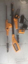 Motosega e decespugliatore