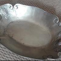 VECCHIO VASSOIO IN PELTRO ANATRE "VINTAGE "