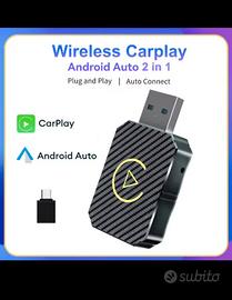adattatore wireless CarPlay 2 in 1
