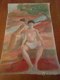 CARLO MIGANI DIPINTO E 2 LITOGRAFIE