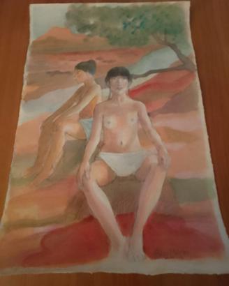 CARLO MIGANI DIPINTO E 2 LITOGRAFIE