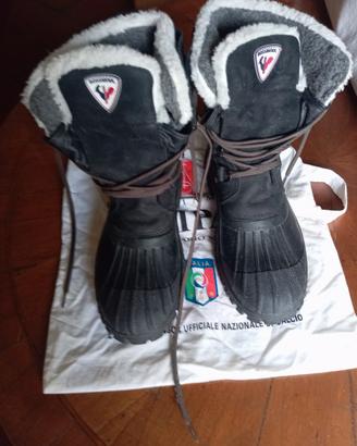 Stivaletti da neve Rossignol in camoscio taglia 42