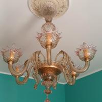 Lampadario in vetro di Murano