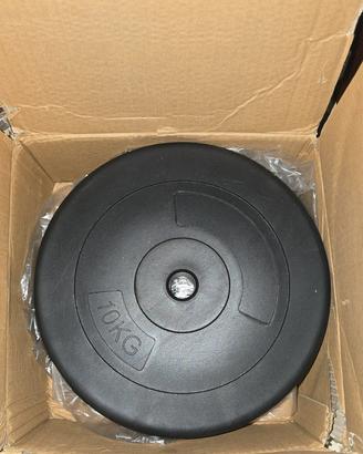 Coppia di dischi da 10kg in ghisa/plastica