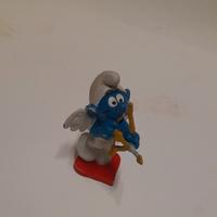 puffi, casa dei puffi e cassetta video vhs