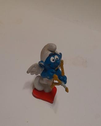 puffi, casa dei puffi e cassetta video vhs