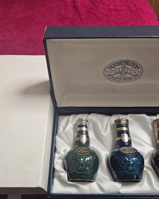 Raro trittico Royal Salute  Mignon Scotch  Whisky