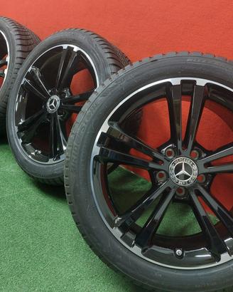 Cerchi Mercedes A B C CLA + TPMS + Gomme 225 45 18